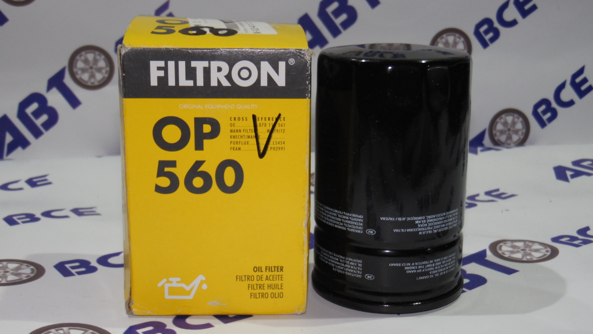 Фильтр масла OP560 FILTRON
